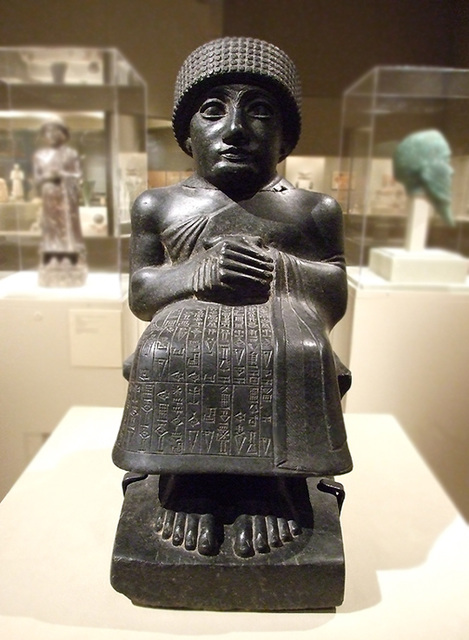 Seated Statue of Gudea in the Metropolitan Museum of Art, July 2007