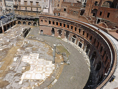 Detail of the Hemicycle of the Markets of Trajan, July 2012