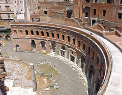 Detail of the Hemicycle of the Markets of Trajan, July 2012