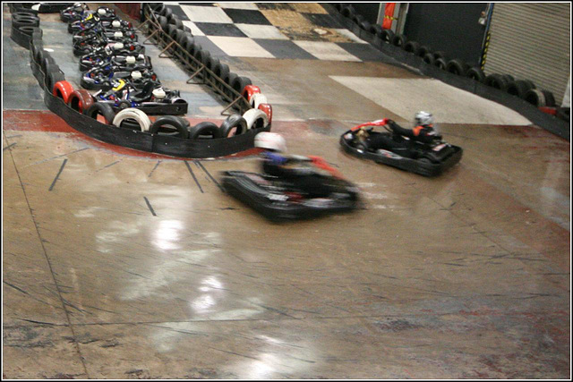 Karting in Cardiff (Fast corner)