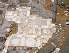 Detail of the Opus Sectile Floor from the Hemicycle of the Markets of Trajan, July 2012