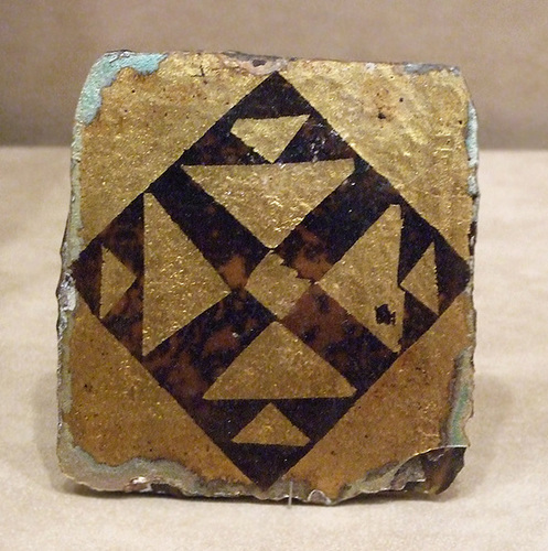 Gold-Glass Tile in the Metropolitan Museum of Art, January 2010