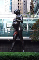 The Virgin Mother by Damien Hirst at Lever House, June 2007