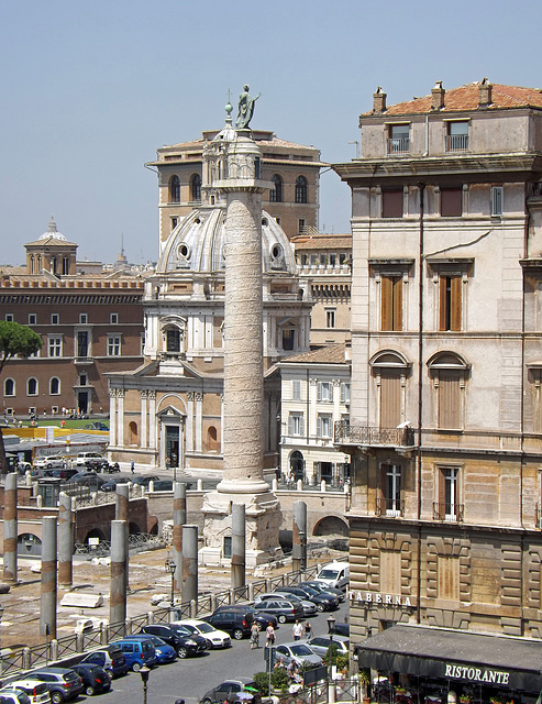 The Column of Trajan from the Markets of Trajan, July 2012