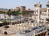 The Basilica Ulpia and Column of Trajan from the Markets of Trajan, July 2012