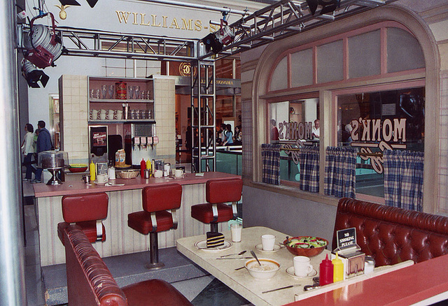 Monk's Cafe Set from "Seinfeld" at the AOL Time Warner Building, May 2005