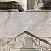 Detail of the Latin Inscription on the Base of the Column of Trajan in Rome, July 2012