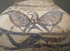 Detail of an Iranian Jar with a Painted Eagle in the Metropolitan Museum of Art, September 2010