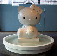 Hello Kitty Fountain by Tom Sachs at Lever House, May 2008