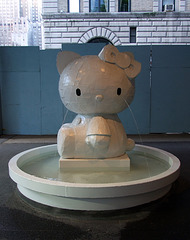 Hello Kitty Fountain by Tom Sachs at Lever House, May 2008
