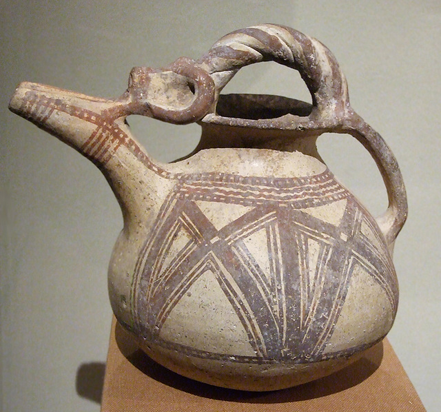 Spouted Jar with Geometric Decoration in the Metropolitan Museum of Art, August 2008