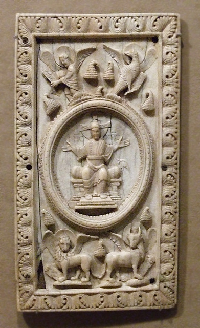 Plaque with Christ and the Symbols of the Four Evangelists in the Metropolitan Museum of Art, July 2010