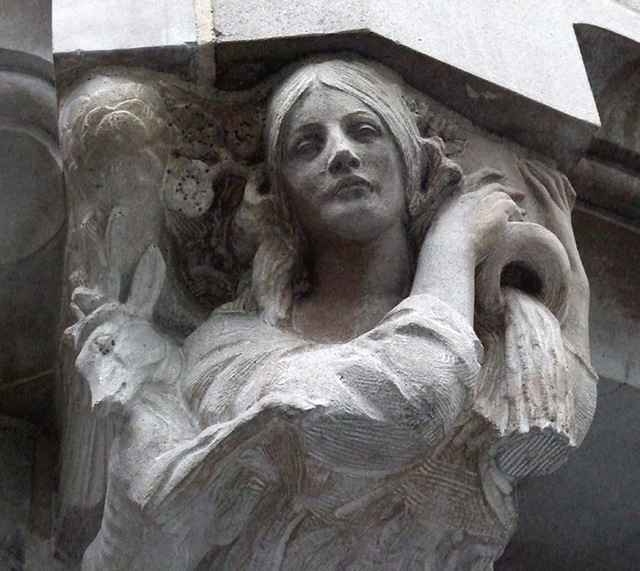 Capital Sculptural Detail on St. Thomas Church, August 2007