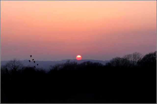 Sunset over the Vale