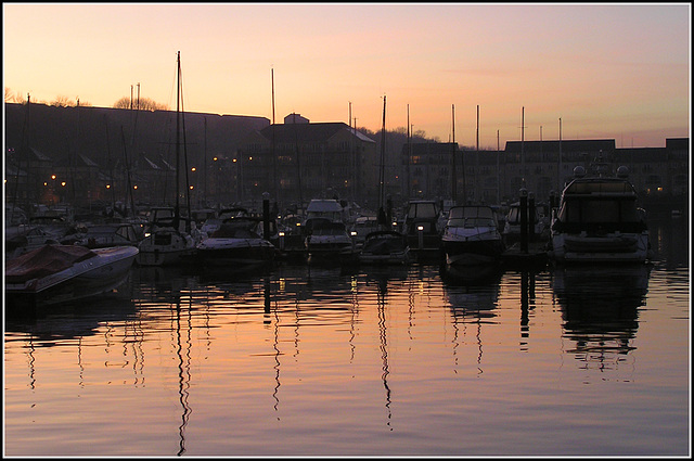 Marina at dusk