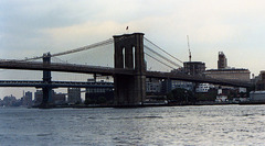 View of the Brooklyn Bridge from the South Street Seaport's Pier 17, 2006