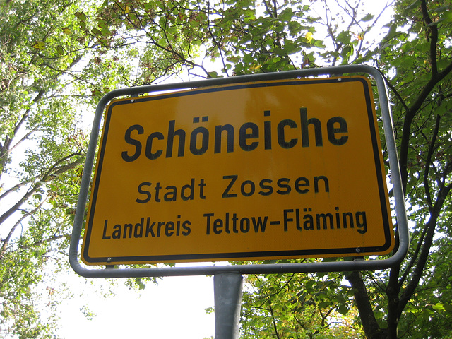 Ortseingang Schöneiche