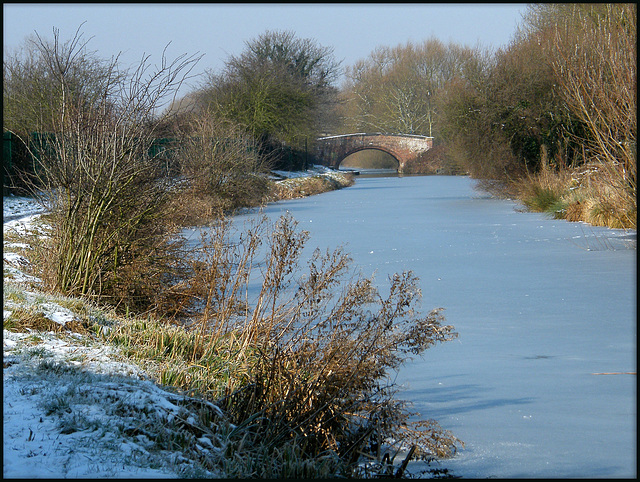 icy blue canal