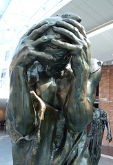 Detail of Andrieu d’Andres by Rodin in the Brooklyn Museum, August 2007