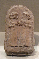 Molded Plaque with Couple in the Metropolitan Museum of Art, July 2010