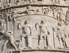 Detail of the Column of Trajan in Rome, July 2012
