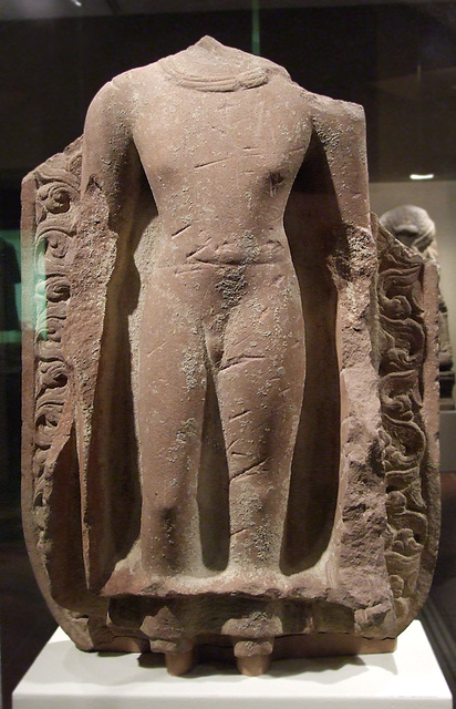 Torso of a Standing Buddha from the Gupta Period in the Brooklyn Museum, March 2010
