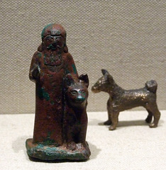 Babylonian Man and Dog Statuette in the Metropolitan Museum of Art, July 2010