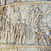 Detail of a Scene with the Presentation of Prisoners to the Emperor on the Column of Trajan in Rome, July 2012
