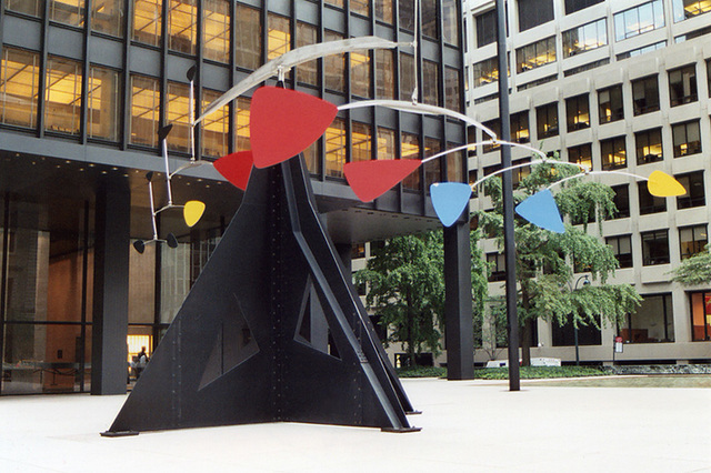 "Ordinary" Mobile Sculpture by Alexander Calder on Park Ave.,  Aug. 2006