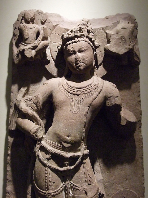 Detail of Vayu, Guardian of the Northwest  in the Brooklyn Museum, March 2010