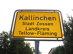 Ortseingang Kallinchen