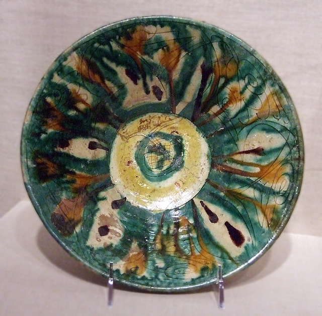 Bowl with Splashed and Incised Decoration in the Brooklyn Museum, March 2010