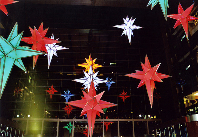 Christmas Decorations at the AOL-Time Warner Building, Dec. 2006