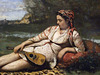 Detail of Young Women of Sparta by Corot in the Brooklyn Museum, March 2010