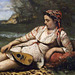 Detail of Young Women of Sparta by Corot in the Brooklyn Museum, March 2010
