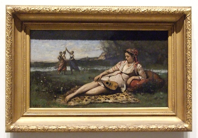 Young Women of Sparta by Corot in the Brooklyn Museum, March 2010