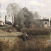 Detail of Ville d'Avray by Corot in the Brooklyn Museum, March 2010