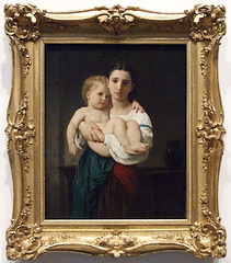 The Elder Sister by Bouguereau in the Brooklyn Museum, January 2010