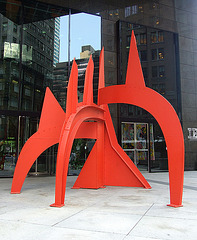 "Saurien" by Alexander Calder in front of the IBM Building, July 2007