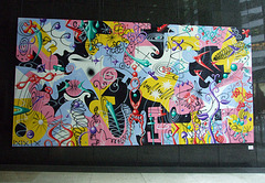 Ultrazoomazipzamapopdeluxa by Kenny Scharf in the Lobby of the IBM Building, July 2007