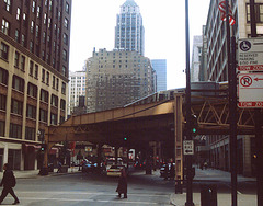 The El Train in Chicago, October 2001