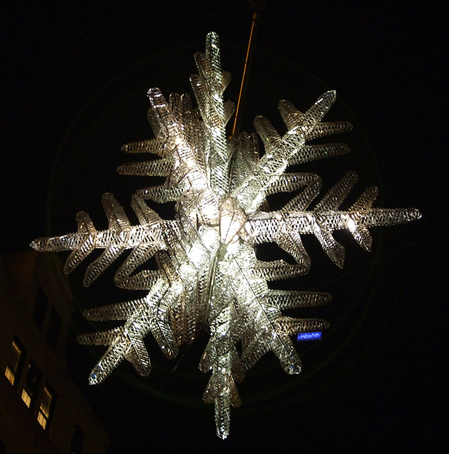 The UNICEF Snowflake Above 5th Ave. and 57th St. in Manhattan, December 2007