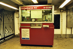 Subway Information Booth at the 71st & Continental Stop in Forest Hills, Aug. 2006