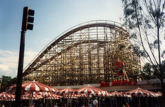 Stan Mikita's & the "Hurler" Roller Coaster at King's Dominion, 1994