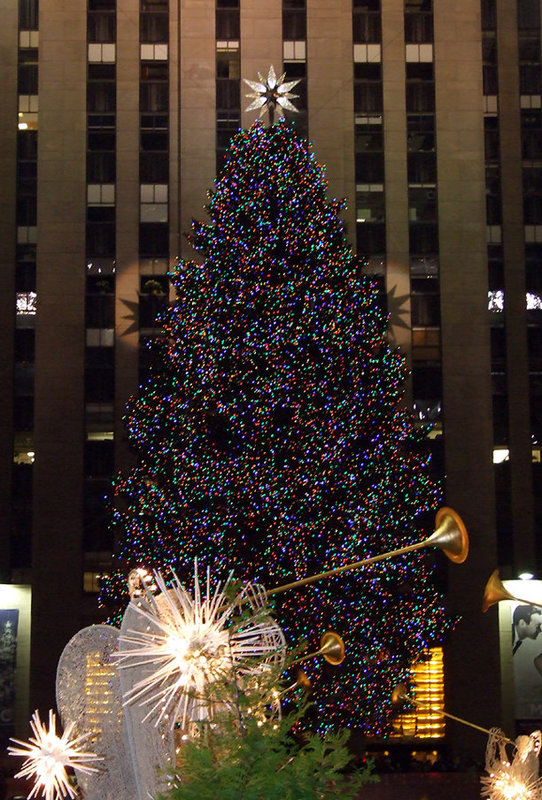 Christmas Tree and Holiday Decorations at Rockefeller Center, January 2008