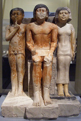 Statue of Nykara and his Family in the Brooklyn Museum, March 2010