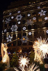 Holiday Light Show at Saks Fifth Avenue and Rockefeller Center, January 2008