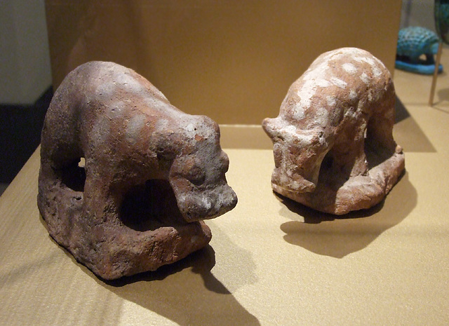 Votive Hippos in the Brooklyn Museum, March 2010