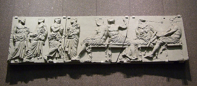 Cast of the Parthenon Frieze inside the Onassis Center, January 2008