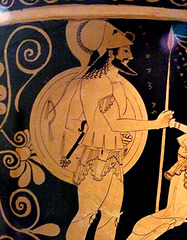 Detail of the Euphronios Krater in the Metropolitan Museum of Art, December 2007